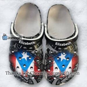 [Best-selling] Custom Name Puerto Rico Flag Crocs Gift