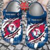 [Best-selling] Custom Name Texas Rangers Crocs Gift
