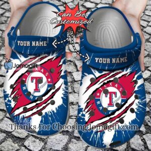 [Best-selling] Custom Name Texas Rangers Crocs Gift