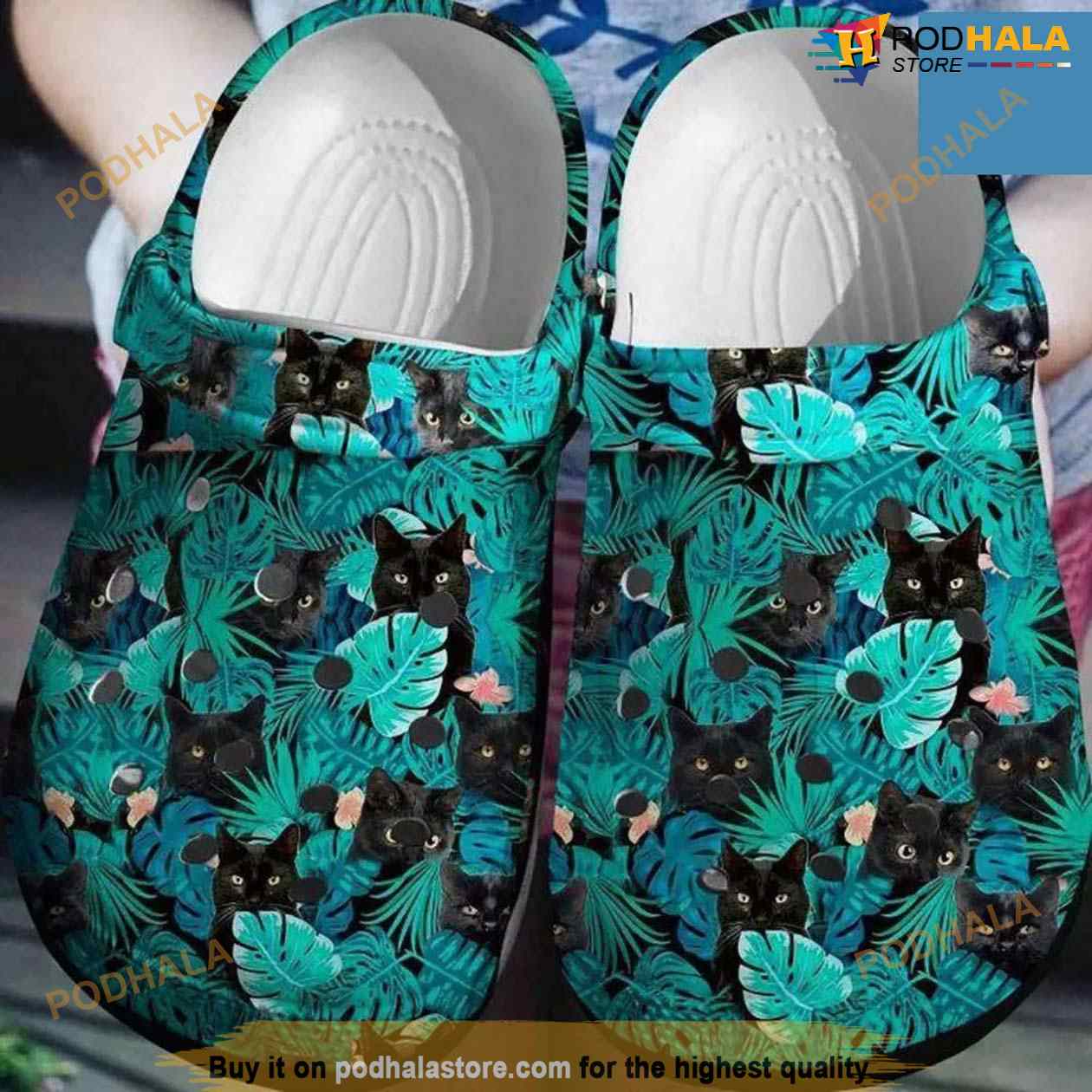 Black Cat Classic Clogs Unisex Fashion Style Crocs Clog Shoes Black Cat Classic Clogs Unisex Fashion Style Crocs Clog Shoes
