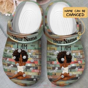 Black Girl With Yoga Custom Name Crocband Crocs Clog Shoes