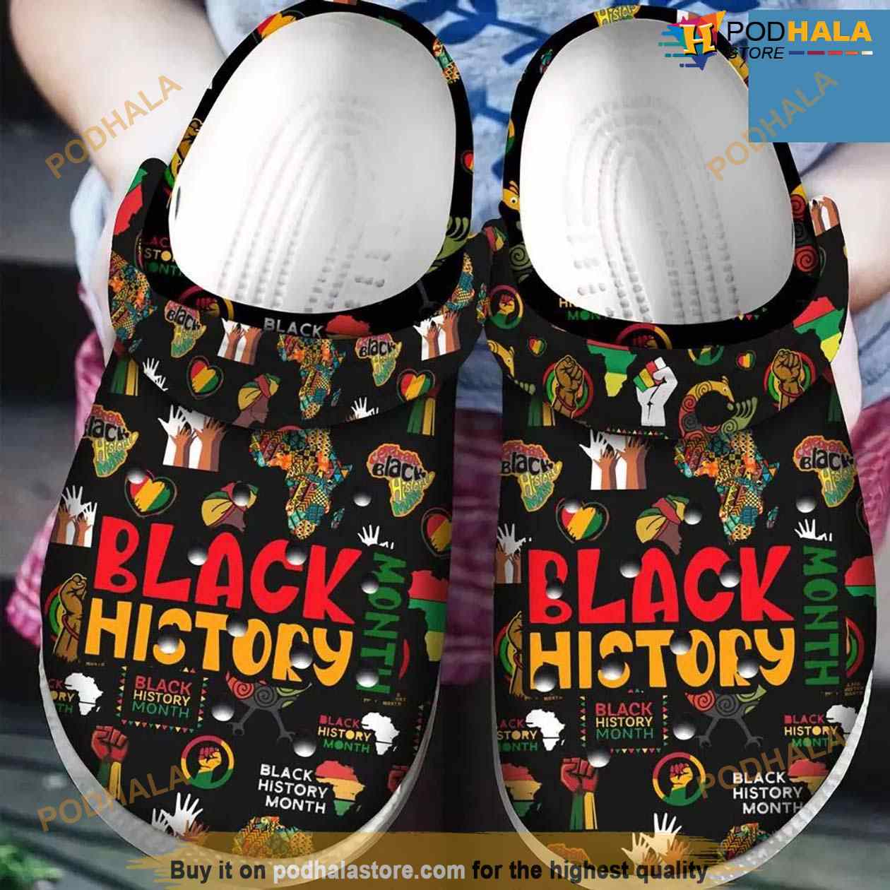 Black History Month African American Crocs Clog Shoes Black History Month African American Crocs Clog Shoes