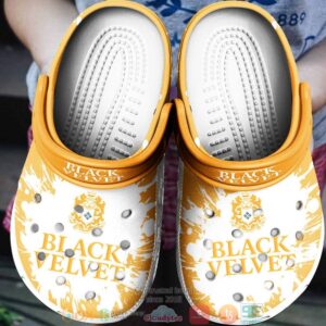 Black Velvet Drinking Crocband Clog Shoes