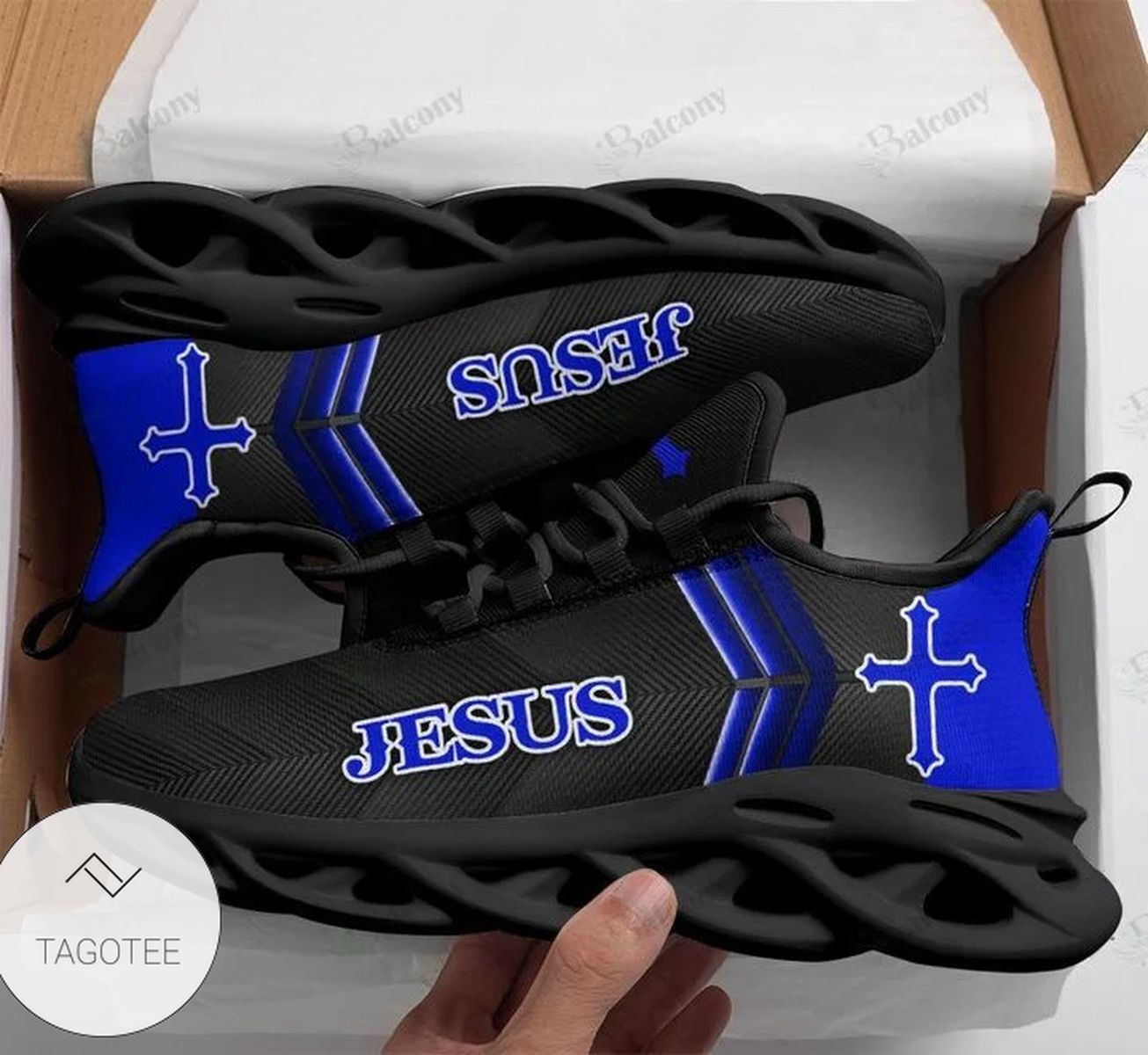 Blue Jesus Cross Max Soul Shoes Blue Jesus Cross Max Soul Shoes