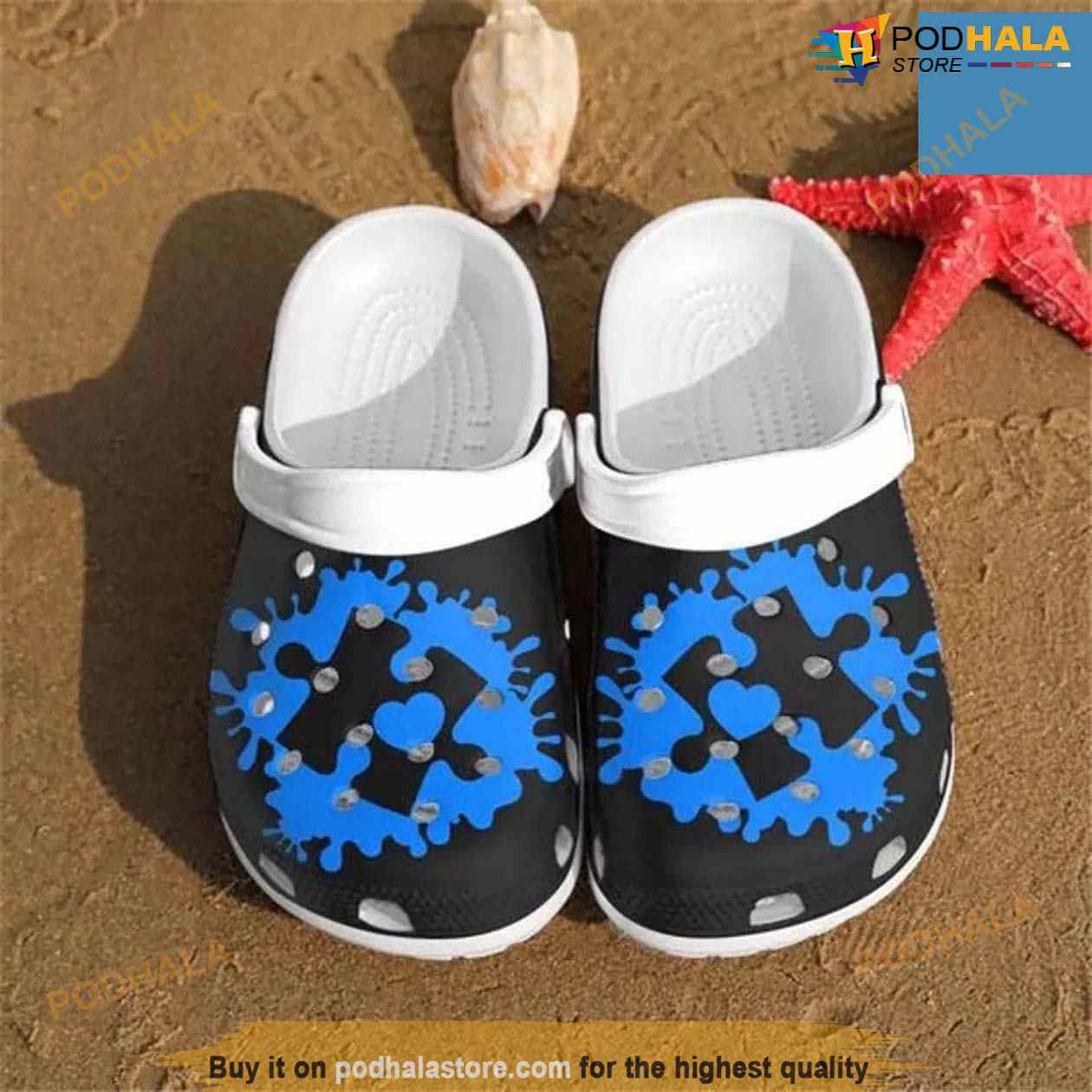 Blue Puzzle Autism Crocs Shoes Clogs Gifts Clog For Men Women Blue Puzzle Autism Crocs Shoes Clogs Gifts Clog For Men Women