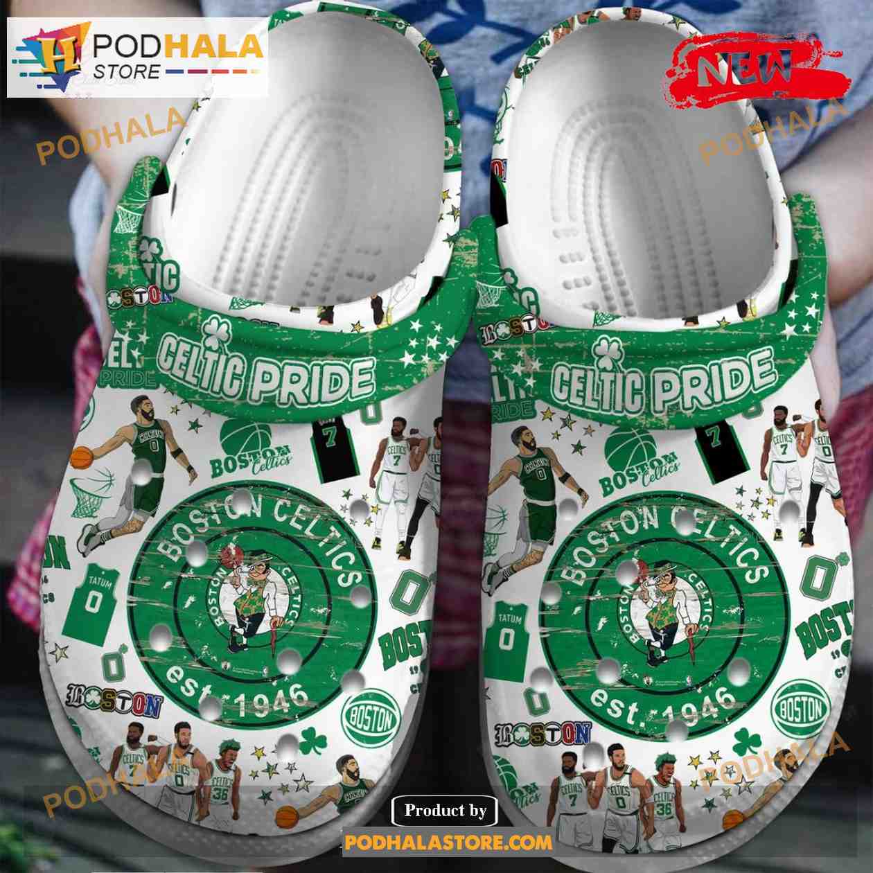 Boston Celtics Special 2023 NBA Premium Crocs Classic Clog Shoes Boston Celtics Special 2023 NBA Premium Crocs Classic Clog Shoes