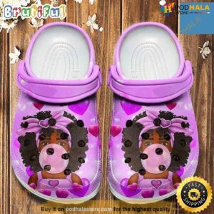 Breast Cancer Awareness Crocs Melanin Poppin Bubble Crocs Clogs Crocband Shoes