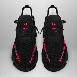 Breast Cancer Awareness Keep Calm And Carry On Clunky Max Soul Shoes