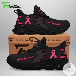 Breast Cancer Awareness Walk By Faith Custom Sneaker Max Soul Shoes