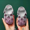 Breast Cancer Sunflower Crocband Shoes