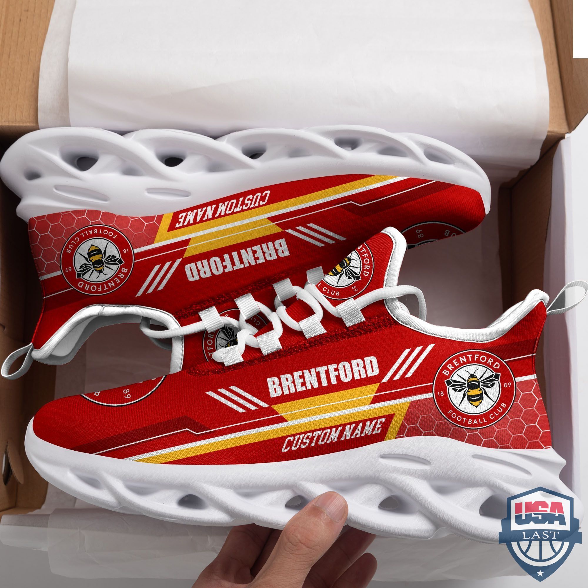 Brentford Custom Name Max Soul Shoes Brentford Custom Name Max Soul Shoes