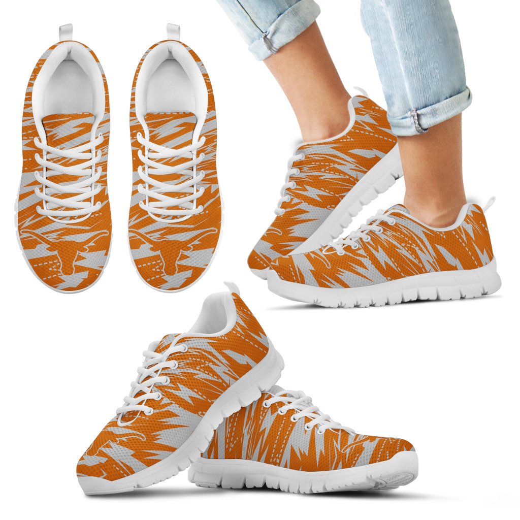 Brush-Strong-Cracking-Comfortable-Texas-Longhorns-Sneakers-1