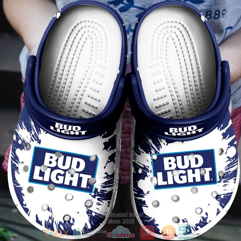 Bud Light Blue Drinking Crocband Clog Shoes Bud Light Blue Drinking Crocband Clog Shoes