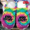 Bud Light Tie Dye For Man And Women Crocs Classic Clog Shoes