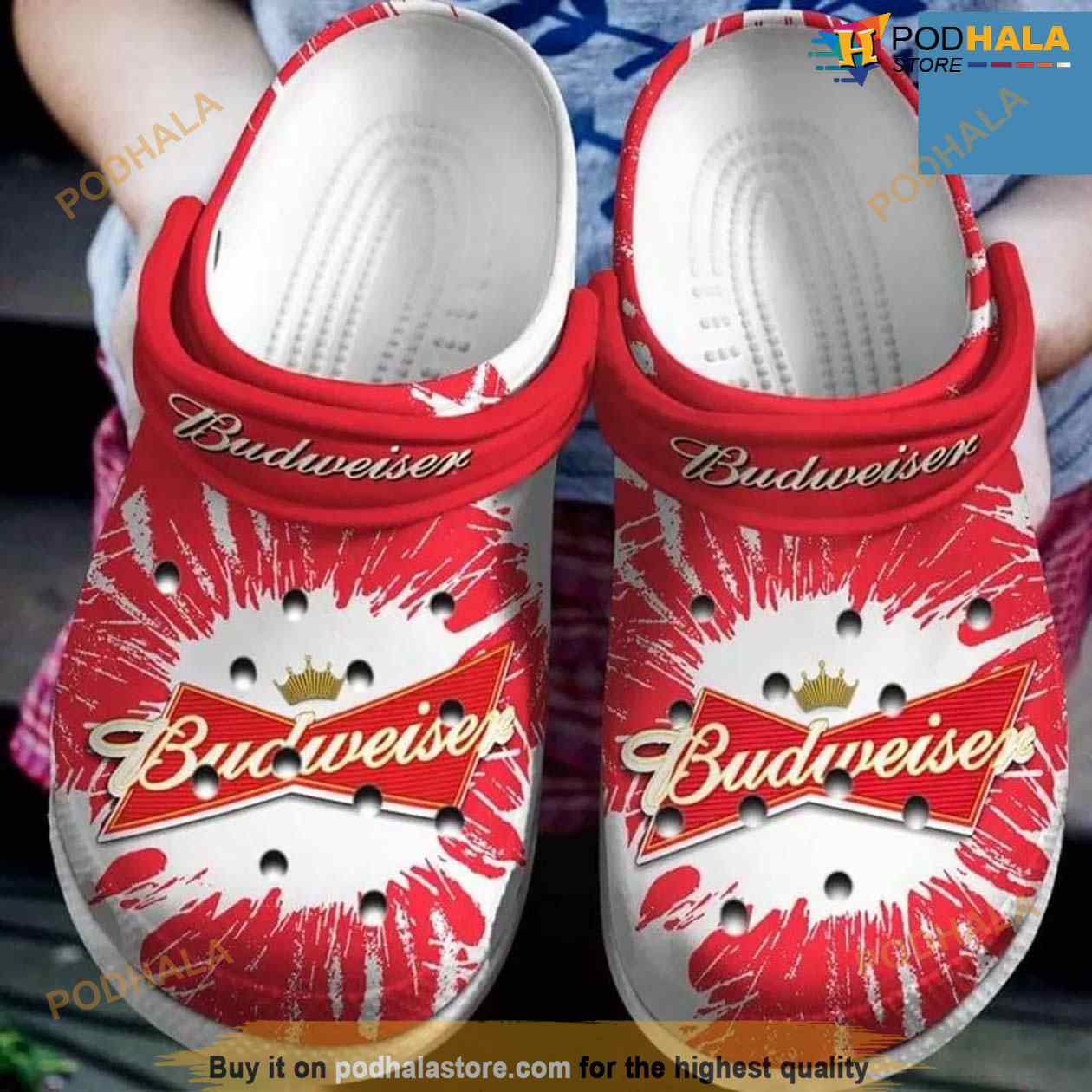 Budweiser Beer Adults Crocs Clog Shoes Budweiser Beer Adults Crocs Clog Shoes