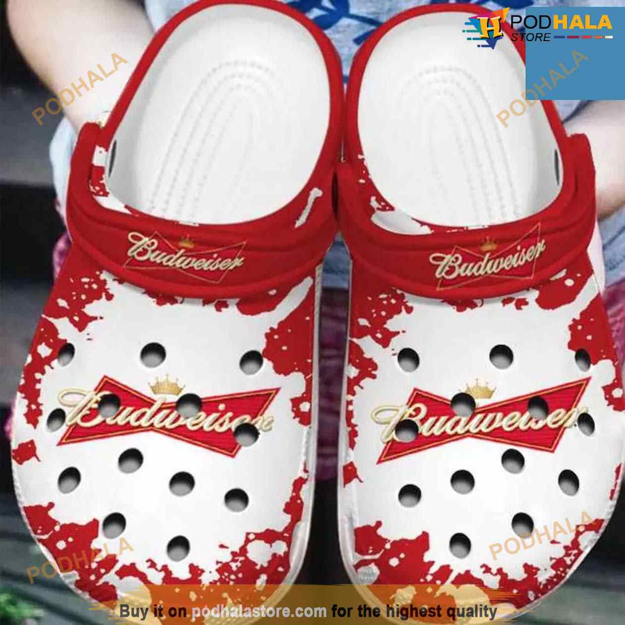 Budweiser Beer Crocband Crocs Clog Shoes Budweiser Beer Crocband Crocs Clog Shoes