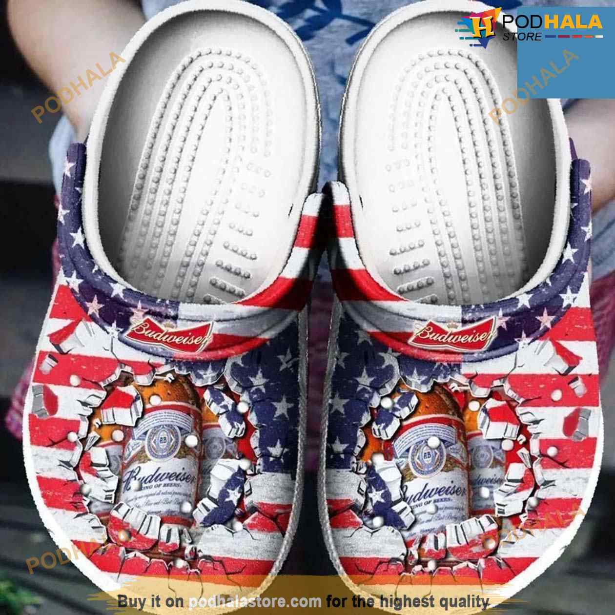 Budweiser Beer Crocs Clog Shoes For Men Budweiser Beer Crocs Clog Shoes For Men