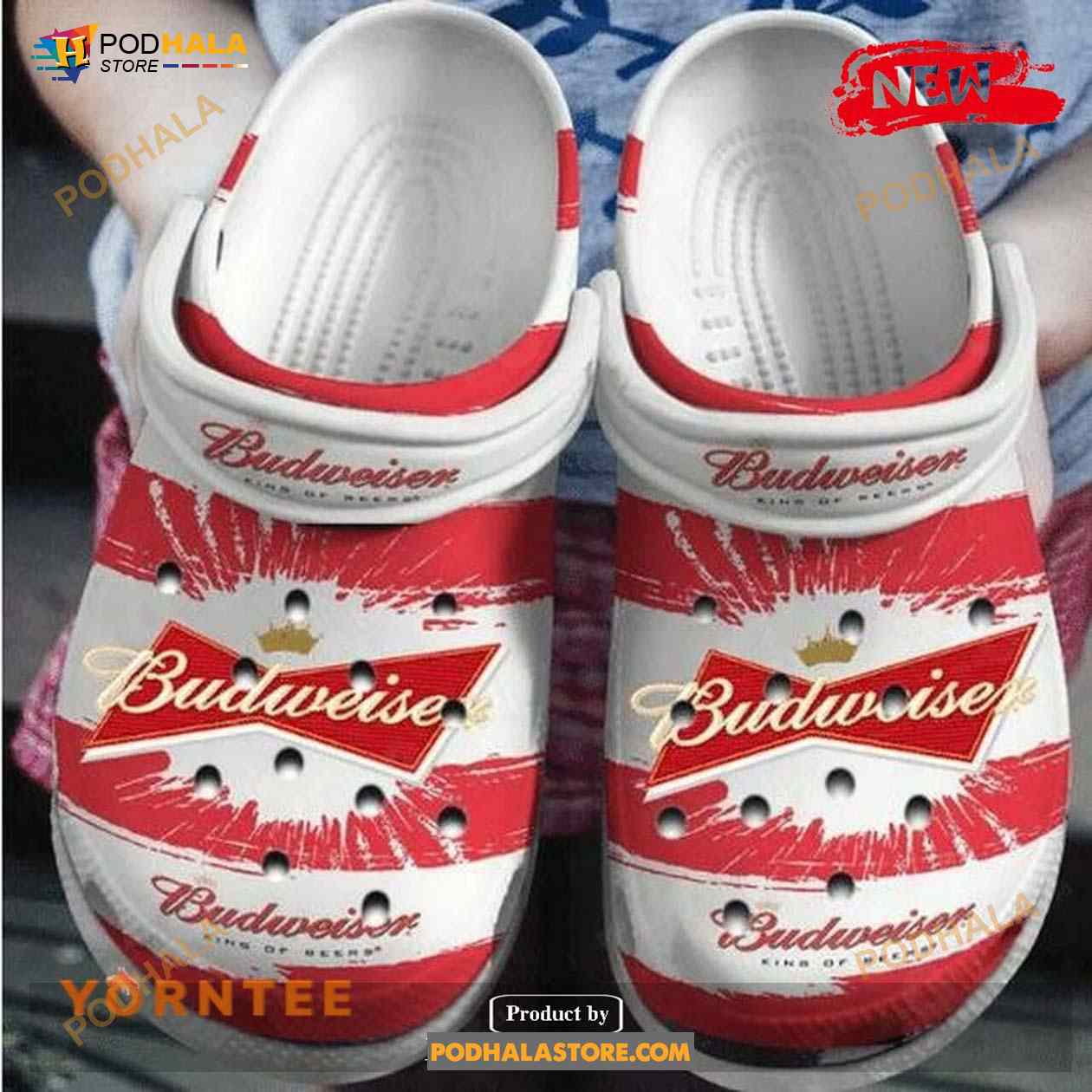 Budweiser Unisex Hot Fashion Style For Man And Women Crocs Clog Shoes Budweiser Unisex Hot Fashion Style For Man And Women Crocs Clog Shoes