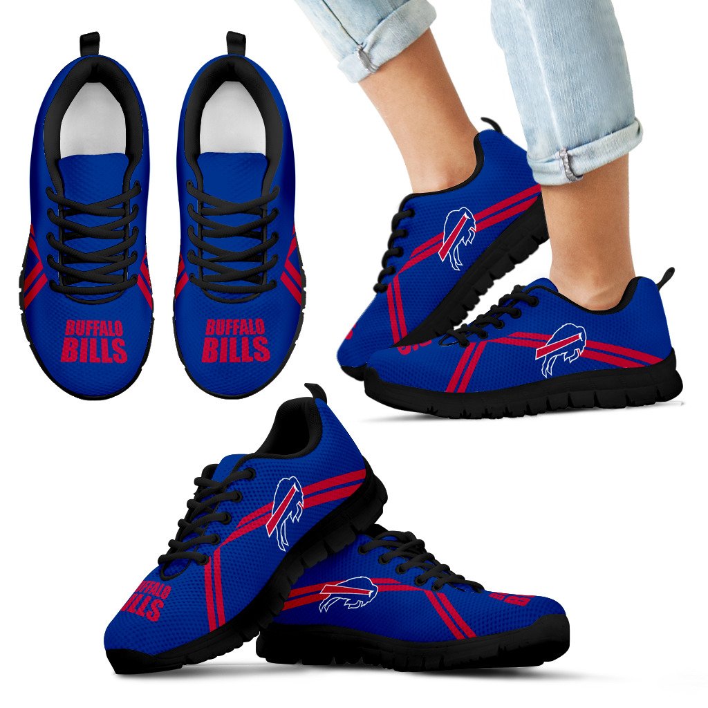 Buffalo Bills Parallel Line Logo Sneakers Buffalo Bills Parallel Line Logo Sneakers