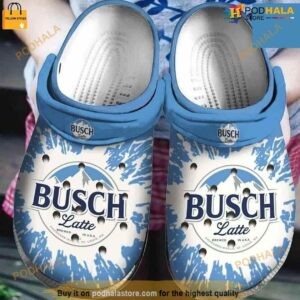 Busch Latte Beer Crocs Crocband Clog Shoes
