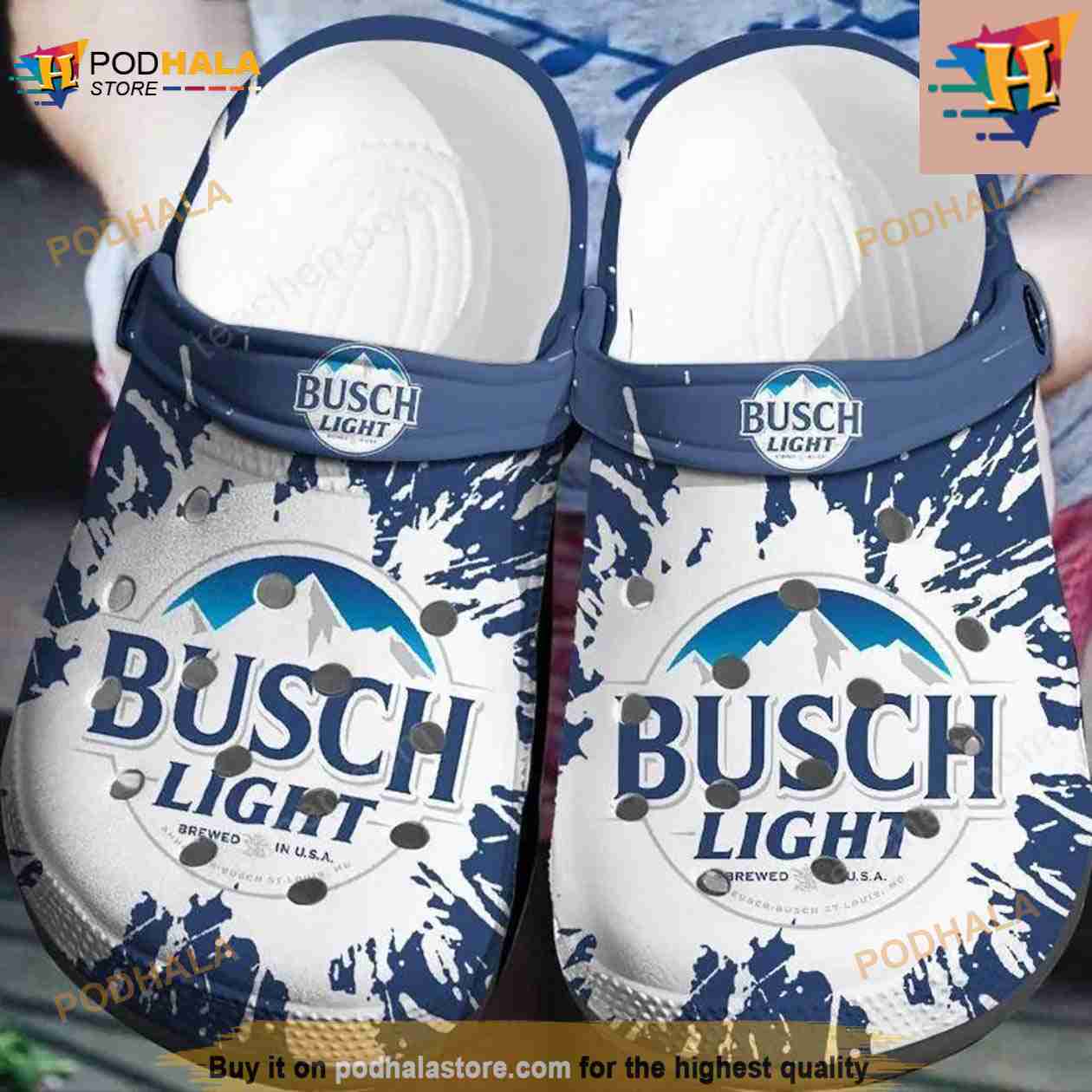 Busch Light Funny Clogsbland Crocs Clog Shoes Busch Light Funny Clogsbland Crocs Clog Shoes