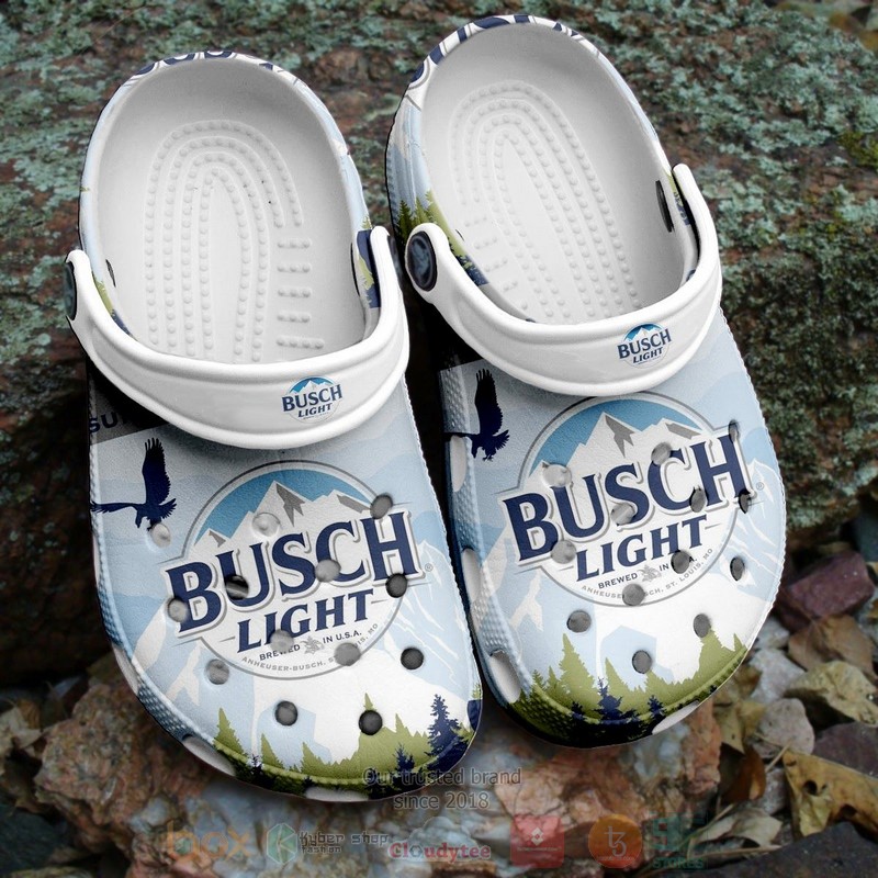 Busch Light Grey Crocband Crocs Clog Shoes Busch Light Grey Crocband Crocs Clog Shoes