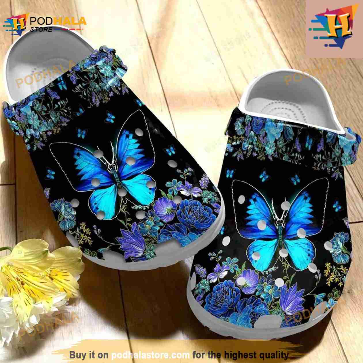 Butterfly Classic Crocs Clog Shoes Butterfly Classic Crocs Clog Shoes