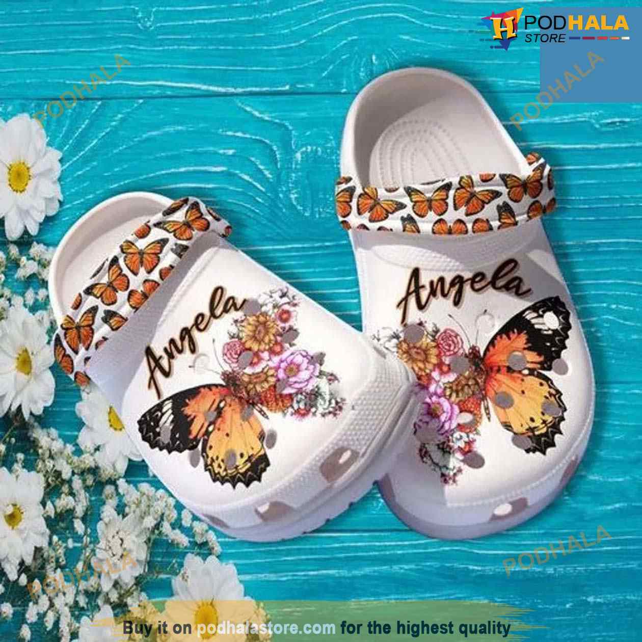 Butterfly Flower Clog Shoes For Women Customize Butterfly Girl Shoes Crocs Clogs Butterfly Flower Clog Shoes For Women Customize Butterfly Girl Shoes Crocs Clogs
