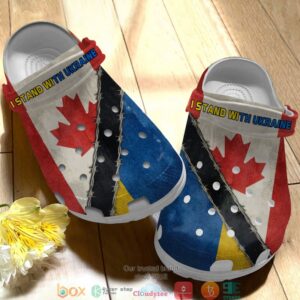 Ca I Stand With Ukraine Crocband Shoes
