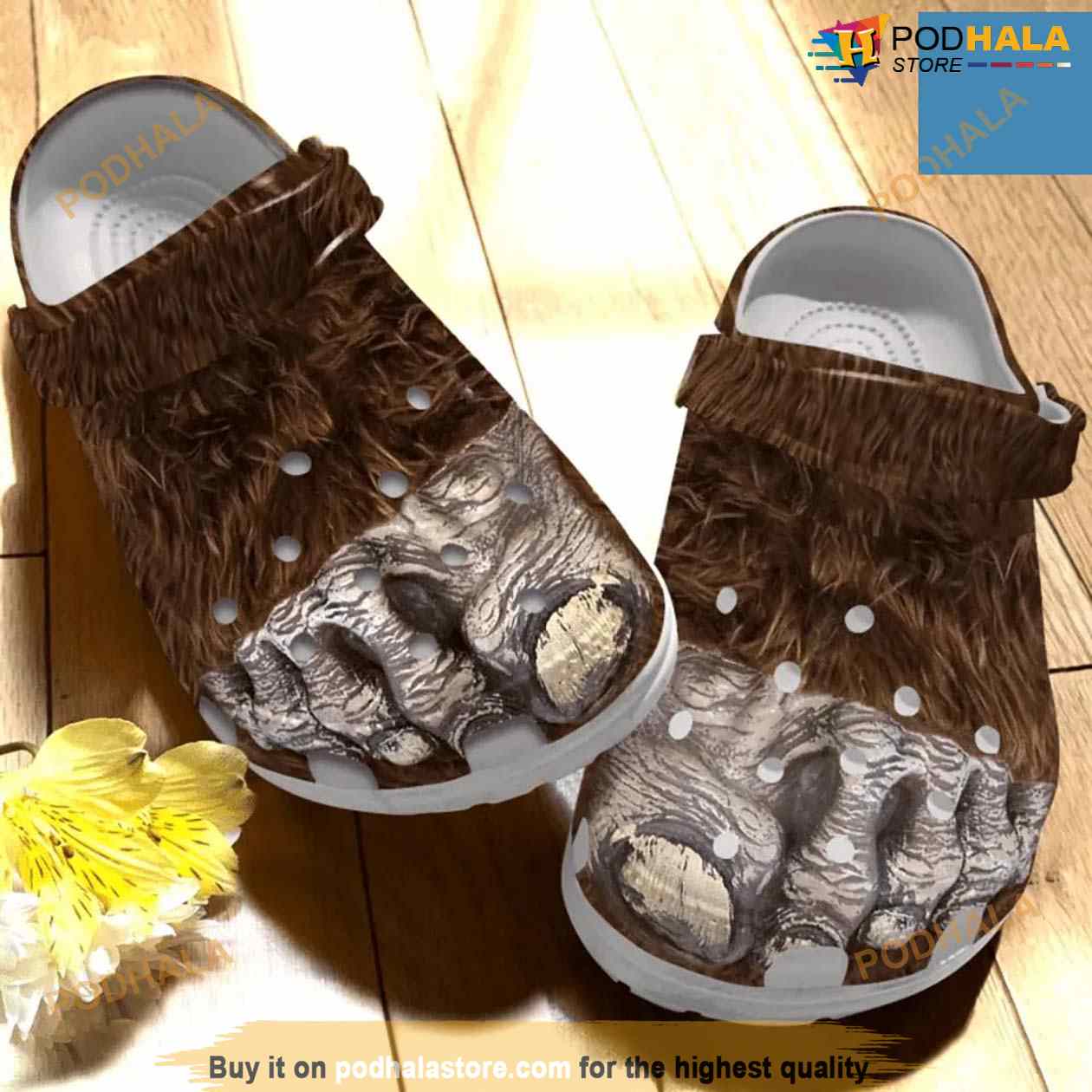 Camping Bigfoot Feet 3d Shoes Crocs Clog Shoes Camping Bigfoot Feet 3d Shoes Crocs Clog Shoes