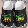 Cannabis Just Hit It Black Crocs Shoes