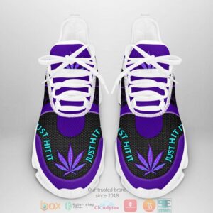 Cannabis Nike Just Hit It Purple Clunky Max Soul Shoes