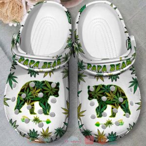Cannabis Papa Bear Crocs Crocband Shoes
