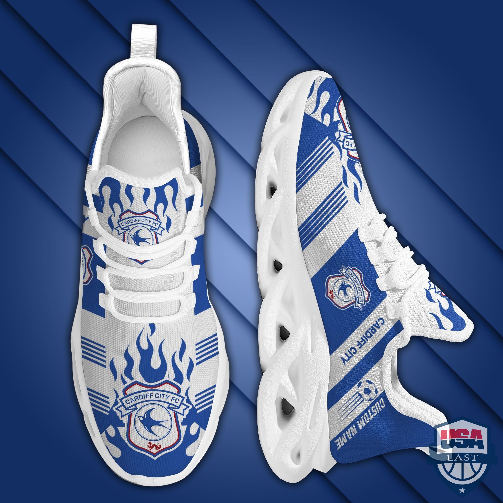 Cardiff City Custom Name Max Soul Sneakers Running Shoes Cardiff City Custom Name Max Soul Sneakers Running Shoes