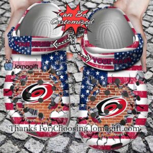 Carolina Hurricanes American Flag Crocs Gift
