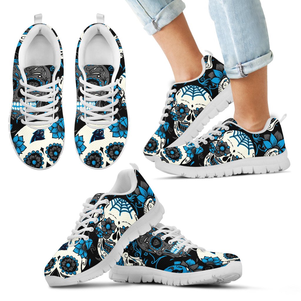 Carolina-Panthers-Colorful-Sugar-Skull-Sneakers-1