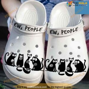 Cat Ew People Black Cats Cartoon Crocs Clog Shoes