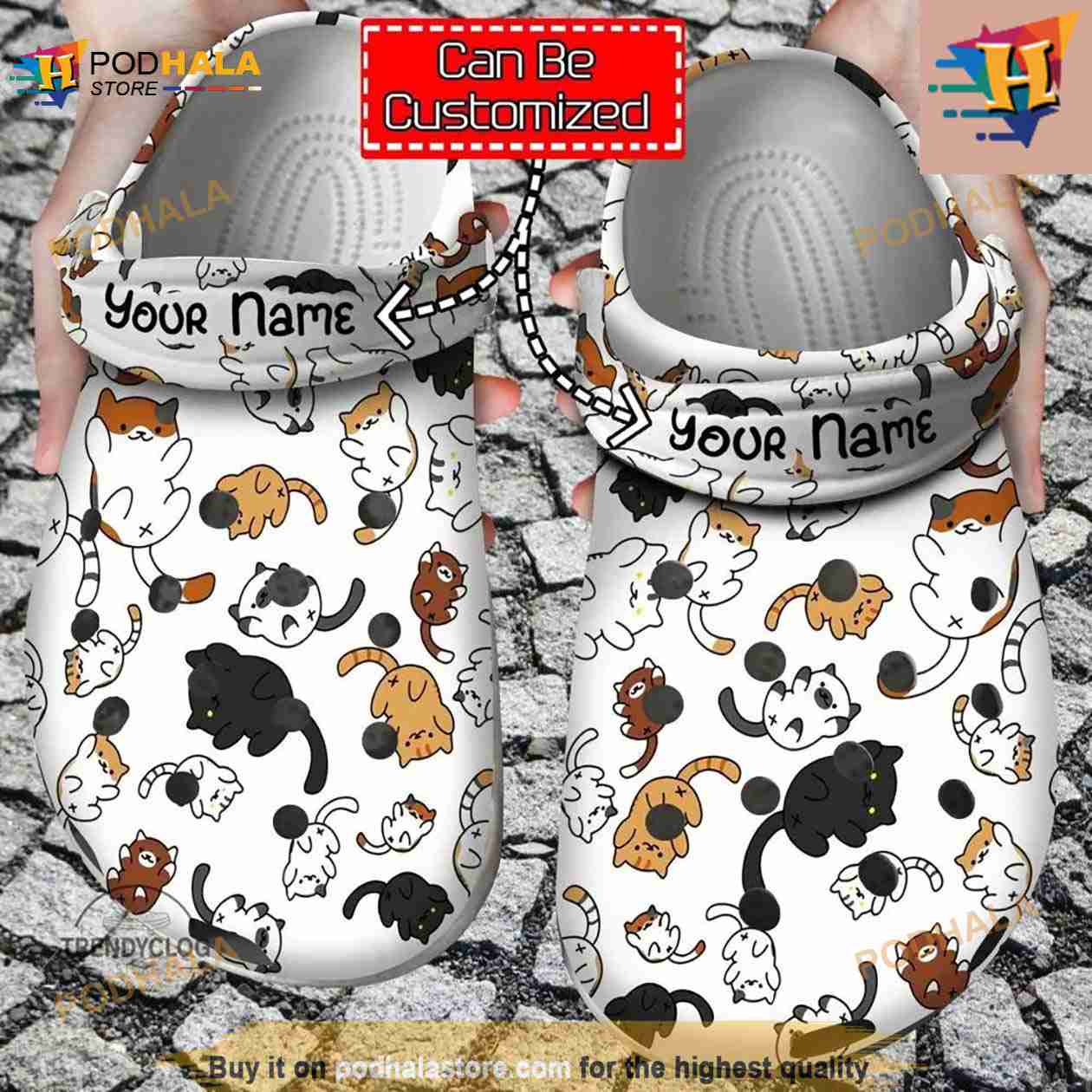 Cat Pattern Gift For Lovers Comfortable Summer Crocs Clog Shoes Cat Pattern Gift For Lovers Comfortable Summer Crocs Clog Shoes