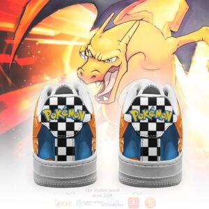 Charizard Checkerboard Pokemon Air Force Shoes