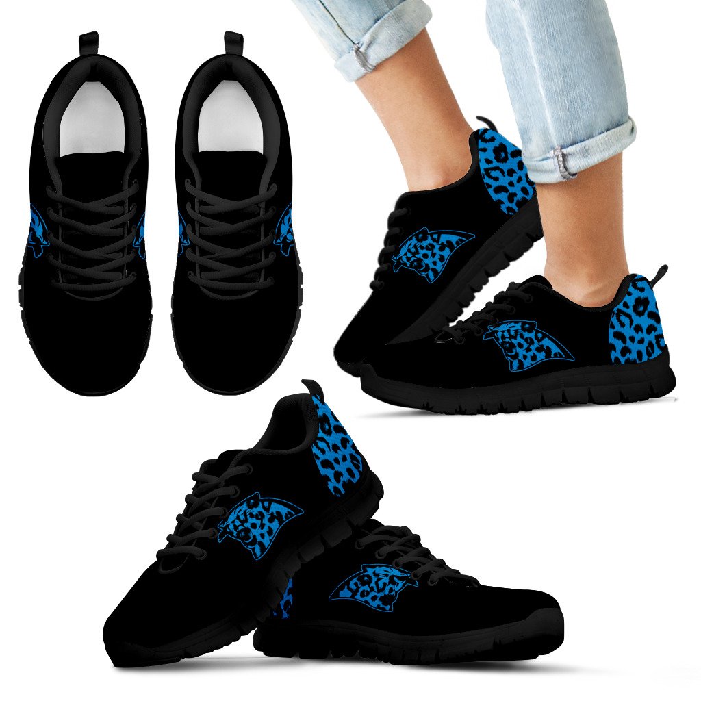 Cheetah Pattern Fabulous Carolina Panthers Sneakers Cheetah Pattern Fabulous Carolina Panthers Sneakers