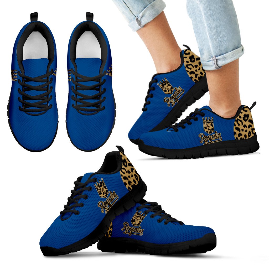 Cheetah Pattern Fabulous Kansas City Royals Sneakers Cheetah Pattern Fabulous Kansas City Royals Sneakers