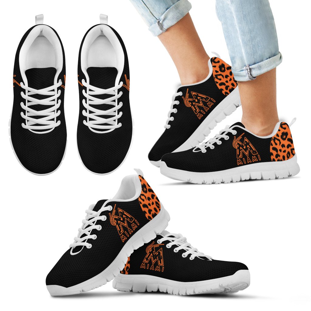 Cheetah-Pattern-Fabulous-Miami-Marlins-Sneakers-1