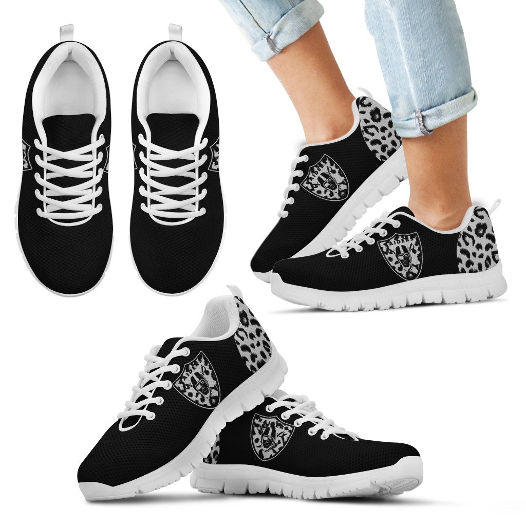 Cheetah-Pattern-Fabulous-Oakland-Raiders-Sneakers-1
