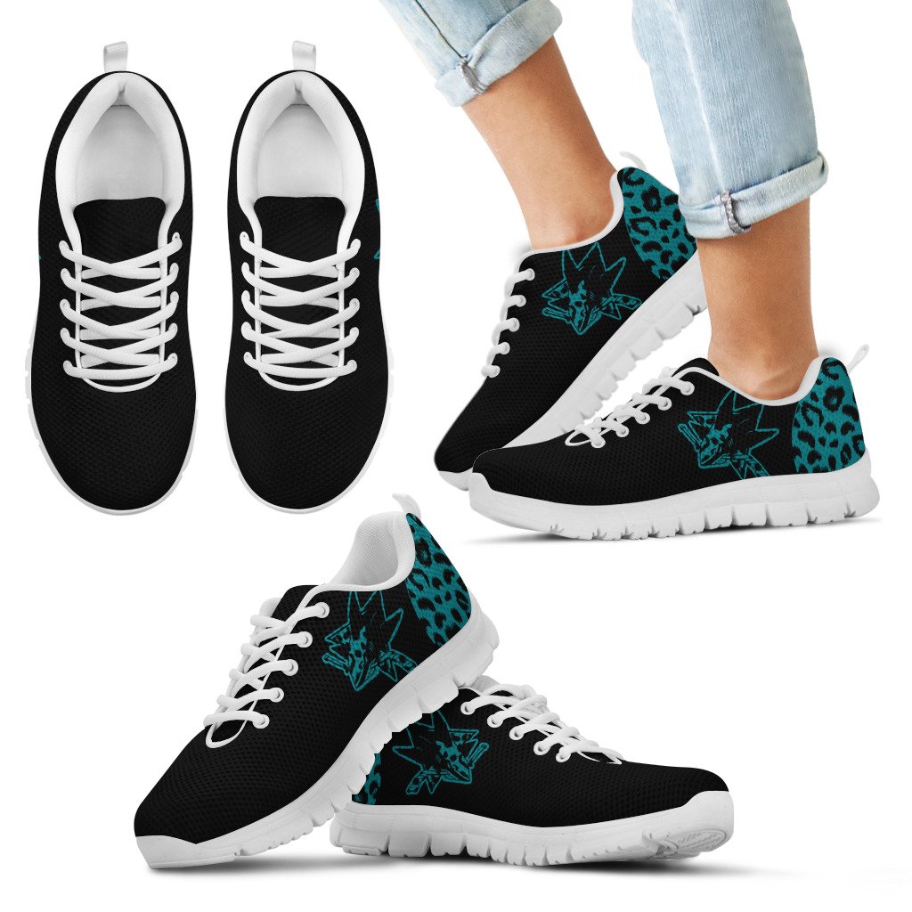 Cheetah-Pattern-Fabulous-San-Jose-Sharks-Sneakers-1