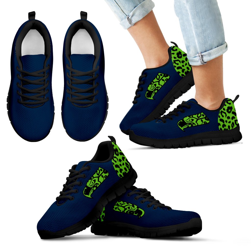 Cheetah Pattern Fabulous Seattle Seahawks Sneakers Cheetah Pattern Fabulous Seattle Seahawks Sneakers