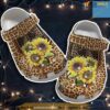 Cheetah Sunflower Crocs Shoes Custom Shoe Gifts For Mother Day