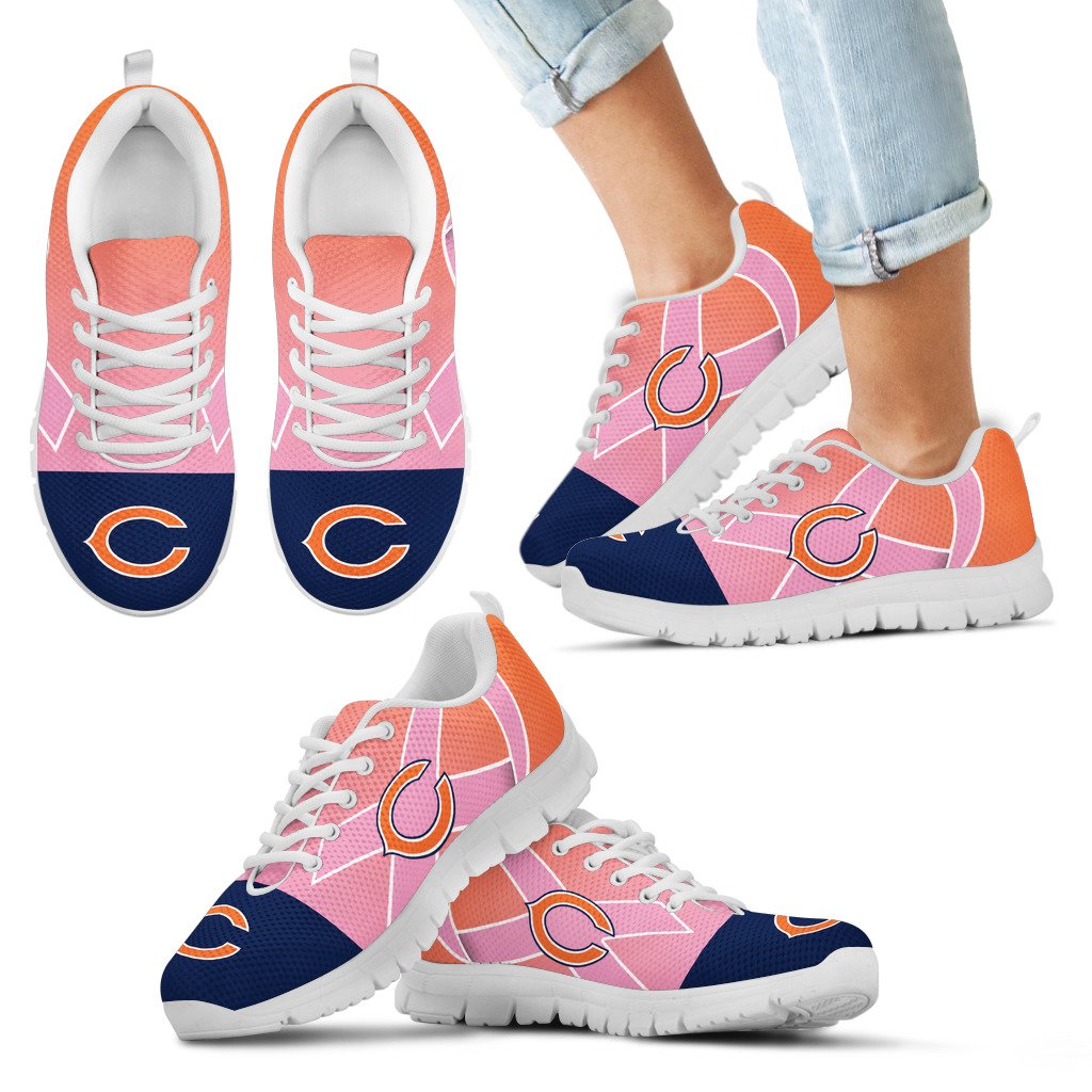 Chicago-Bears-Cancer-Pink-Ribbon-Sneakers-1