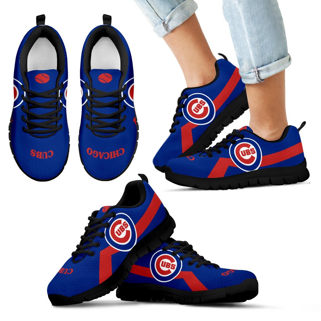 Chicago Cubs Line Logo Sneakers Chicago Cubs Line Logo Sneakers