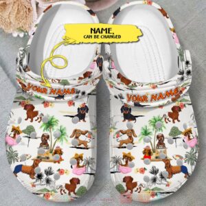 Chihuahua Custom Name Crocband Crocs Clog Shoes