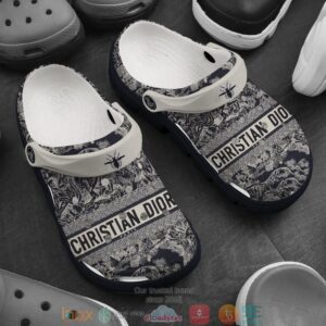 Christian Dior Black Crocband Clog Shoes